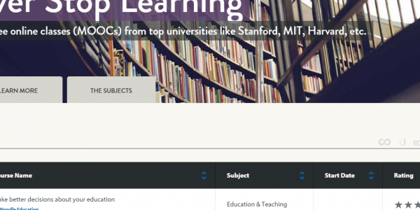 أكثر من ١٥٠٠٠ دورات مجانية وبشهادات من أكبر الجامعات العالمية