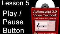 كورس ودورة تدريبية في تعليم مجال Flash Actionscript 3.0 Sound Programming Video Textbook