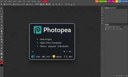 برنامج Photopea افضل بدليل لبرنامج photoshop