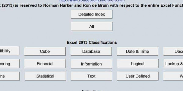 افضل قاموس دوال ال Excel