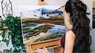 كورس - دورة تدريبية لتعليم  Nature Paintings | Flowers & Landscapes