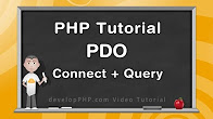 كورس ودورة تدريبية في تعليم مجال PHP PDO Tutorials Learn Database Interaction