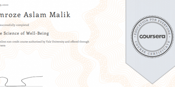 كورس The Science of Well-Being المقدم من منصة كوسيرا مجانا