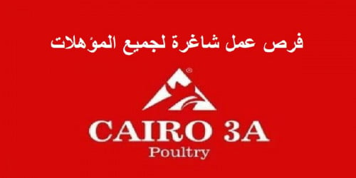 فرص عمل كبرى بشركة كايرو ثرى اية Cairo3A للانتاج الداجنى بمزارعها