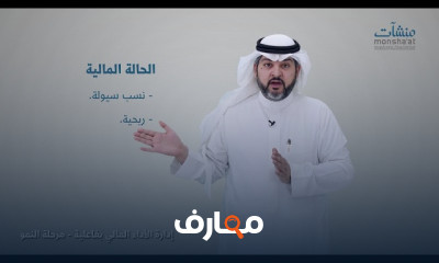 إدارة الأداء المالي مرحلة النمو الهيئة العامة للمنشآت الصغيرة والمتوسطة