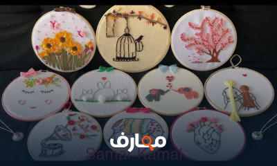 التطريز من البدايه للاحتراف الفيديوهات بالترتيب