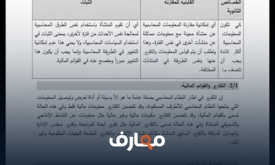 اعداد التقارير المالية وتحليلها