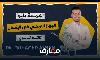 الهيكل العظمى المحورى أحياء ٣ ثانوى 2023