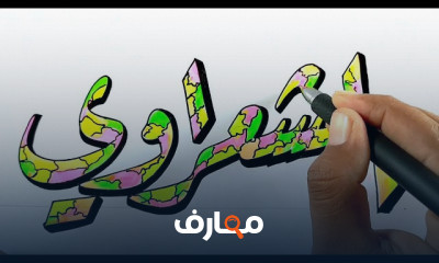 الكتابة بالخط النسخ الشريطى للمبتدئين