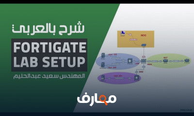 fortigate lab setup شرح بالعربي