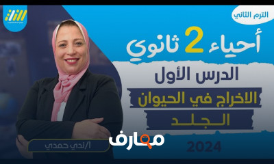 الاخراج في الانسان احياء ثانيه ثانوي الترم التاني 2024