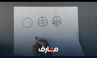 طريقة رسم شخصية أنمي بالرصاص للمبتدئين