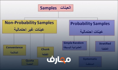 أنواع العينات الإحصائية في الإحصاء