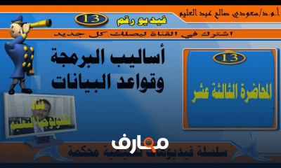 أساليب البرمجة وقواعد البيانات