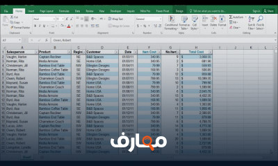 إنشاء Pivot Table بالخطوات