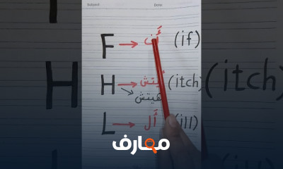 كتابة الحروف الإنجليزية للأطفال