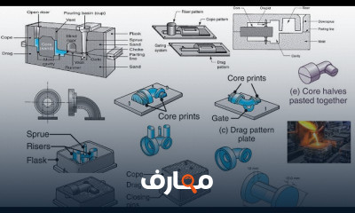 عيوب المسبوكات وطرق فحصها