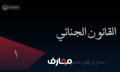 القانون الجنائي