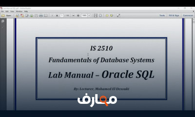 أساسيات قواعد البيانات