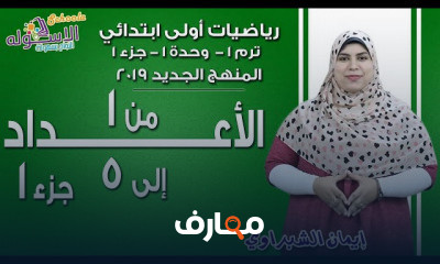 رياضيات أولى ابتدائي المنهج الجديد تيرم 1