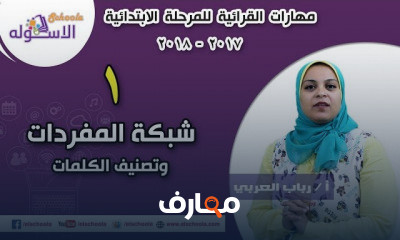 مهارات القرائية للمرحلة الابتدائية