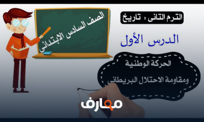 دراسات الصف السادس الترم الثانى