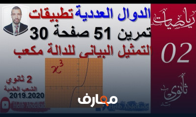 2 ثانوي المحور الدوال العددية