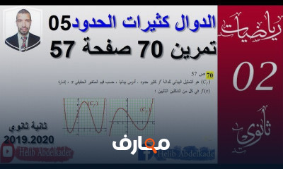 الدوال كثيرات الحدود 2 ثانوي