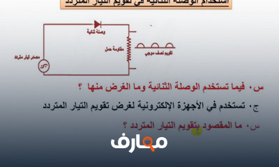 فيزيا ثالث ثانوي الوحدة الثالثة الالكترونيات