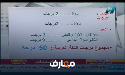 عربي 2 ثانوي للنظام الجديد