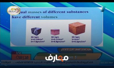 علوم لغات للصف الأول الاعدادي للعام الدارسي الاول