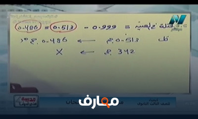 كيمياء للثانوية العامة
