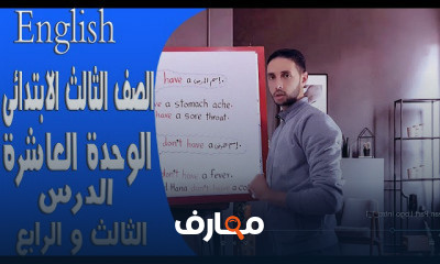 انجليزي الصف الثالث الابتدائي