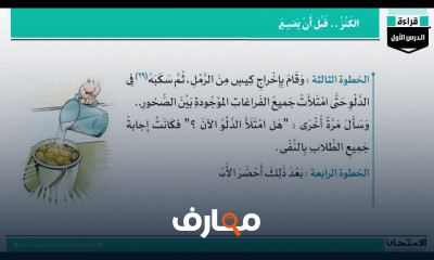 اللغة العربية الصف الثانى الإعدادى الفصل الدراسى الثانى