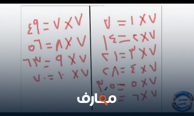 الصف الثالث الابتدائي رياضيات ترم اول