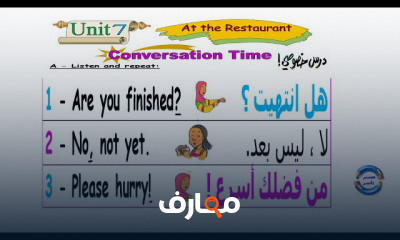 الصف الثاني الابتدائي لغة انجليزية ترم ثاني