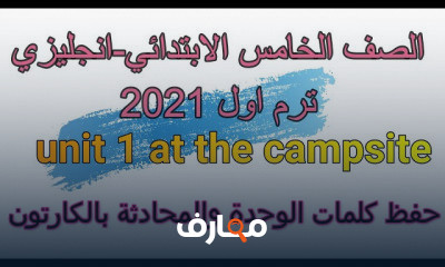 الصف الخامس الابتدائي لغة انجليزية ترم اول