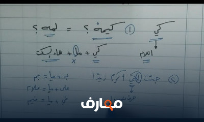 النحو للصف الثاني الثانوي الأزهري العلمي ترم 2