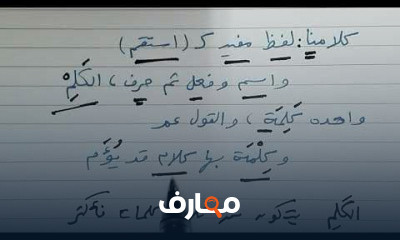 النحو للصف الأول الثانوي الأزهري الأدبي ترم 1