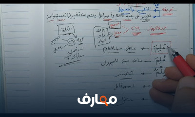 صرف الصف الثاني الإعدادي الأزهري ترم أول