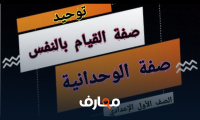 التوحيد ترم تاني للصف الأول الاعدادي