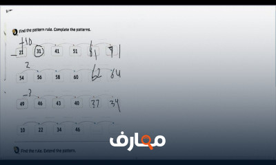 ماث للصف الثالث الابتدائى ترم اول