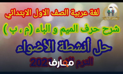 لغة عربية الصف الاول الابتدائي الترم الاول