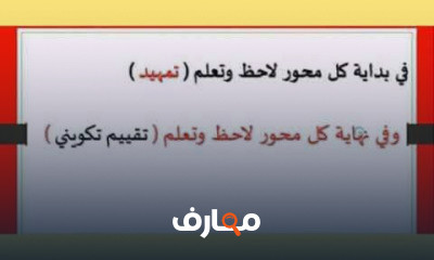 لغة عربية للصف الثالث الترم الاول
