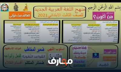 الصف الثالث الابتدائي الفصل الدراسي الأول