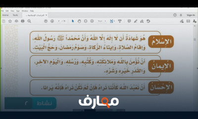 الصف الثالث دراسات إسلامية الترم الأول