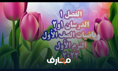 الصف الأول رياضيات ترم أول