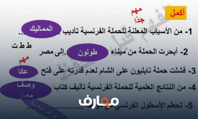 الصف السادس الابتدائى الترم الأول