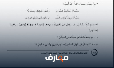 2عدادي عربي ترم اول