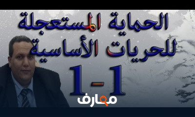 الحماية المستعجلة للحريات الأساسية